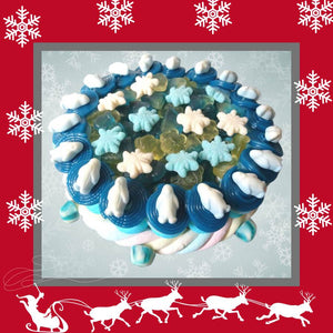 Penguins and Snowflake Christmas sweetcake